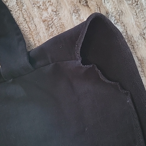 H & M Women's Black Sweatshirt with waist ties - Picture 6 of 6